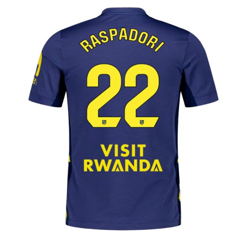 Stroje piłkarskie Atletico Madrid Giacomo Raspadori #22 Koszulka Wyjazdowej 2025-26 Krótki Rękaw
